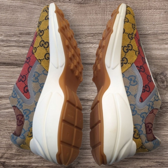 Gucci Rhyton GG Multi Orange Sneakers - Size 10 - StockX Verified - Picture 2 of 6